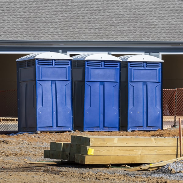 are there any restrictions on where i can place the porta potties during my rental period in Mount Hermon NJ